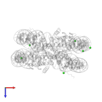CHLORIDE ION in PDB entry 3x1u, assembly 1, top view.