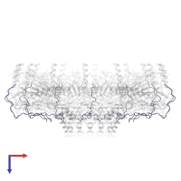 TraN protein in PDB entry 3zbi, assembly 1, top view.