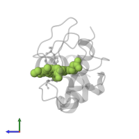 HEME C in PDB entry 3zcf, assembly 1, side view.