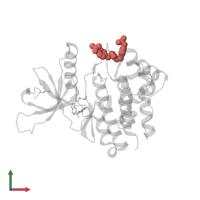 Modified residue PTR in PDB entry 3zep, assembly 3, front view.