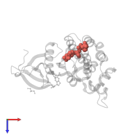 Modified residue PTR in PDB entry 3zep, assembly 3, top view.