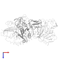 4Fe-4S ferredoxin-type domain-containing protein in PDB entry 3zfs, assembly 1, top view.