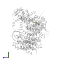 MAGNESIUM ION in PDB entry 3zjy, assembly 1, side view.