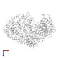 MAGNESIUM ION in PDB entry 3zjy, assembly 1, top view.