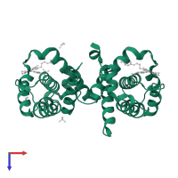 Bcl-2-like protein 1 in PDB entry 3zlr, assembly 1, top view.