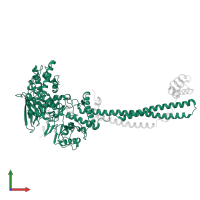 Lysine-specific histone demethylase 1A in PDB entry 3zmv, assembly 1, front view.