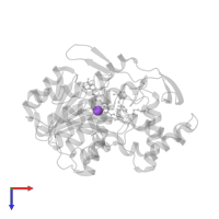 SODIUM ION in PDB entry 3zu4, assembly 1, top view.