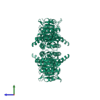 Acetylglutamate kinase in PDB entry 3zzg, assembly 1, side view.