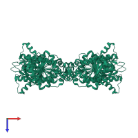 Acetylglutamate kinase in PDB entry 3zzg, assembly 1, top view.