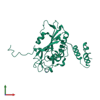 PDB entry 4a1n coloured by chain, front view.