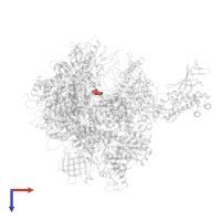 Modified residue BRU in PDB entry 4a3f, assembly 1, top view.