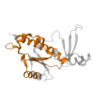 The deposited structure of PDB entry 4a3j contains 1 copy of Pfam domain PF03871 (RNA polymerase Rpb5, N-terminal domain) in DNA-directed RNA polymerases I, II, and III subunit RPABC1. Showing 1 copy in chain E.
