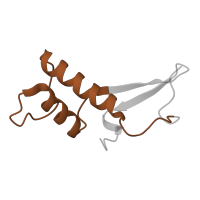 The deposited structure of PDB entry 4a3j contains 1 copy of Pfam domain PF01192 (RNA polymerase Rpb6 ) in DNA-directed RNA polymerases I, II, and III subunit RPABC2. Showing 1 copy in chain F.