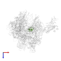 5'-D(*TP*AP*AP*GP*TP*AP*CP*TP*TP*GP*AP)-3' in PDB entry 4a3k, assembly 1, top view.