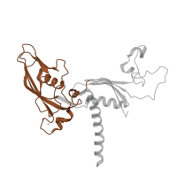 The deposited structure of PDB entry 4a3m contains 1 copy of Pfam domain PF01000 (RNA polymerase Rpb3/RpoA insert domain) in DNA-directed RNA polymerase II subunit RPB3. Showing 1 copy in chain C.