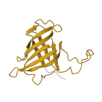 The deposited structure of PDB entry 4a3m contains 1 copy of Pfam domain PF03870 (RNA polymerase Rpb8) in DNA-directed RNA polymerases I, II, and III subunit RPABC3. Showing 1 copy in chain H.