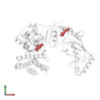 Modified residue PTR in PDB entry 4a4b, assembly 1, front view.