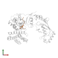 Tyrosine-protein kinase ZAP-70 in PDB entry 4a4c, assembly 1, front view.