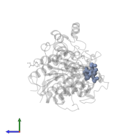 D-MYO INOSITOL 1,4,5,6 TETRAKISPHOSPHATE in PDB entry 4a69, assembly 1, side view.