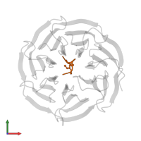 Histone H3.1 in PDB entry 4a7j, assembly 1, front view.