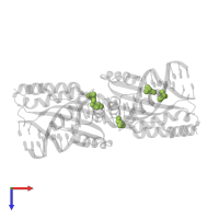 S-1,2-PROPANEDIOL in PDB entry 4aab, assembly 1, top view.
