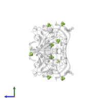 SULFATE ION in PDB entry 4amt, assembly 1, side view.