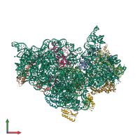 PDB entry 4aqy coloured by chain, front view.