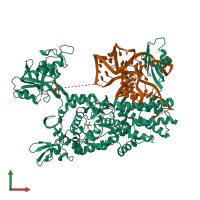 PDB entry 4arc coloured by chain, front view.