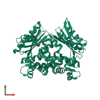 Structural protein ORF273 in PDB entry 4art, assembly 1, front view.