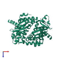 Structural protein ORF273 in PDB entry 4art, assembly 1, top view.