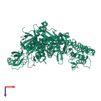 DNA polymerase alpha catalytic subunit A in PDB entry 4b08, assembly 1, top view.