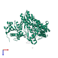 DNA polymerase I in PDB entry 4b9u, assembly 1, top view.