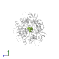 3-(CARBOXYMETHYL)-4-ISOPROPENYLPROLINE in PDB entry 4bdm, assembly 1, side view.