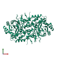 Broad specificity amino-acid racemase in PDB entry 4beq, assembly 1, front view.
