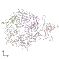 PDB entry 4bml coloured by chain, front view.