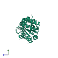 NAD-dependent protein deacetylase in PDB entry 4buz, assembly 1, side view.
