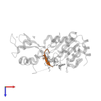 Cellular tumor antigen p53 in PDB entry 4buz, assembly 1, top view.