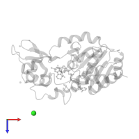 CHLORIDE ION in PDB entry 4bvh, assembly 1, top view.