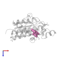 PHOSPHOAMINOPHOSPHONIC ACID-ADENYLATE ESTER in PDB entry 4bzx, assembly 1, top view.