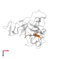 Histone H3.1 in PDB entry 4c1q, assembly 1, top view.