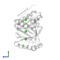 CHLORIDE ION in PDB entry 4c3l, assembly 1, side view.