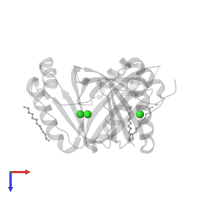 CHLORIDE ION in PDB entry 4c3l, assembly 1, top view.