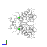 CHLORIDE ION in PDB entry 4cjk, assembly 1, side view.