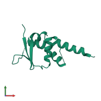 PDB entry 4crh coloured by chain, front view.