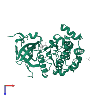 Serine/threonine-protein kinase N2 in PDB entry 4crs, assembly 1, top view.