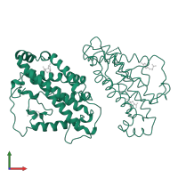 Chorismate mutase in PDB entry 4csm, assembly 1, front view.