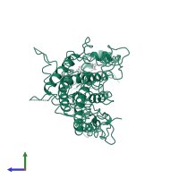 Chorismate mutase in PDB entry 4csm, assembly 1, side view.