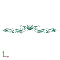 Neurogenic locus notch homolog protein 1 in PDB entry 4cud, assembly 1, front view.