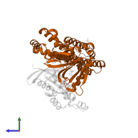 A-kinase anchor protein 13 in PDB entry 4d0n, assembly 1, side view.