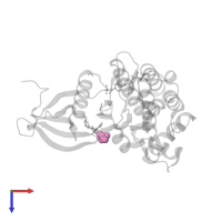 GLYCEROL in PDB entry 4d0x, assembly 1, top view.